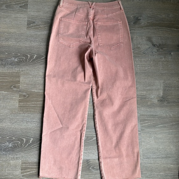 VERONICA BEARD BLAKE CROP CLASSIC STRAIGHT HIGH RISE JEANS IN ROSE 29 - Picture 3 of 13